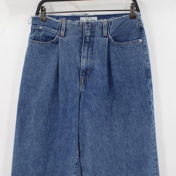 SilverLake Jeans Womens 26 29x32 Taylor Wide Leg Pleated High Rise Made in USA - Picture 2 of 16